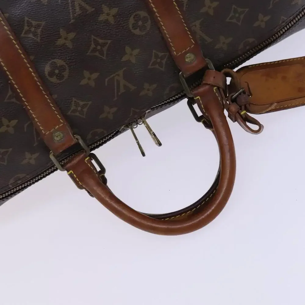 LOUIS VUITTON Monogram Keepall 55 Boston Bag M41424